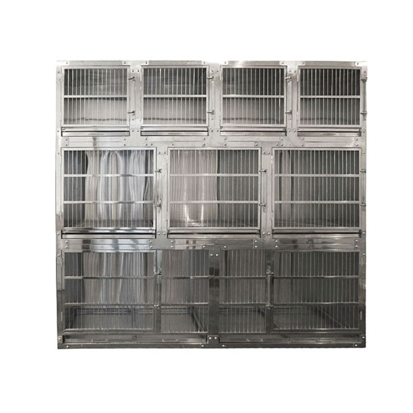ညာဘက်ထောင့် Stainless Steel အိမ်မွေးတိရစ္ဆာန်လှောင်အိမ်