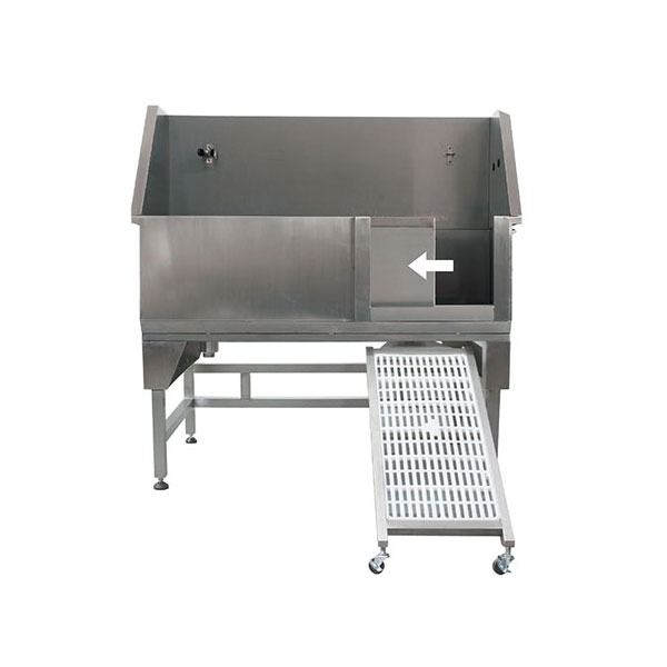 ဒေါင်လိုက် Stainless Steel အိမ်မွေးတိရစ္ဆာန် ရေချိုးကန်